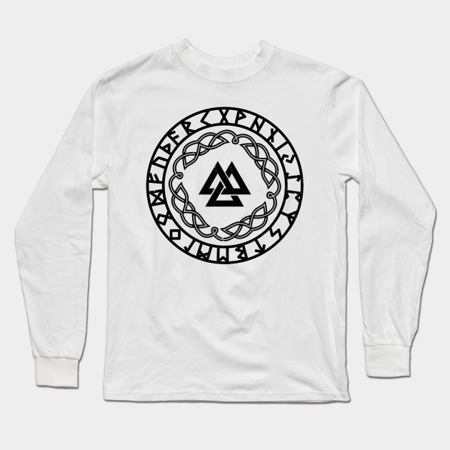 Viking Runes Long Sleeve T-Shirt by HustleHardStore